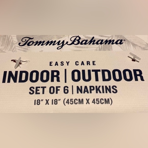 #H11 - NWT Tommy Bahama Magenta Textured Indoor/Outdoor Cloth Napkins, Set of 6 - Picture 3 of 10